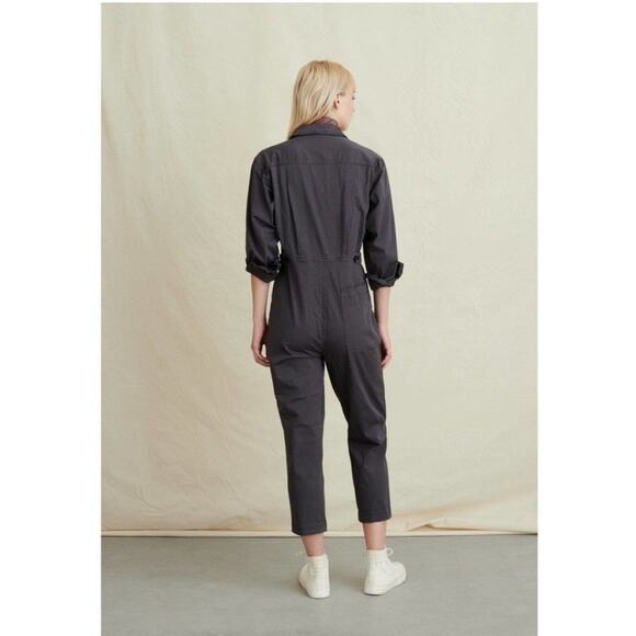 NWT Alex Mill Standard Jumpsuit Iron Grey Cotton Twill Womens Size L - Picture 2 of 11
